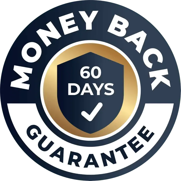 KeraFirm Pro 60 day money back guarantee badge